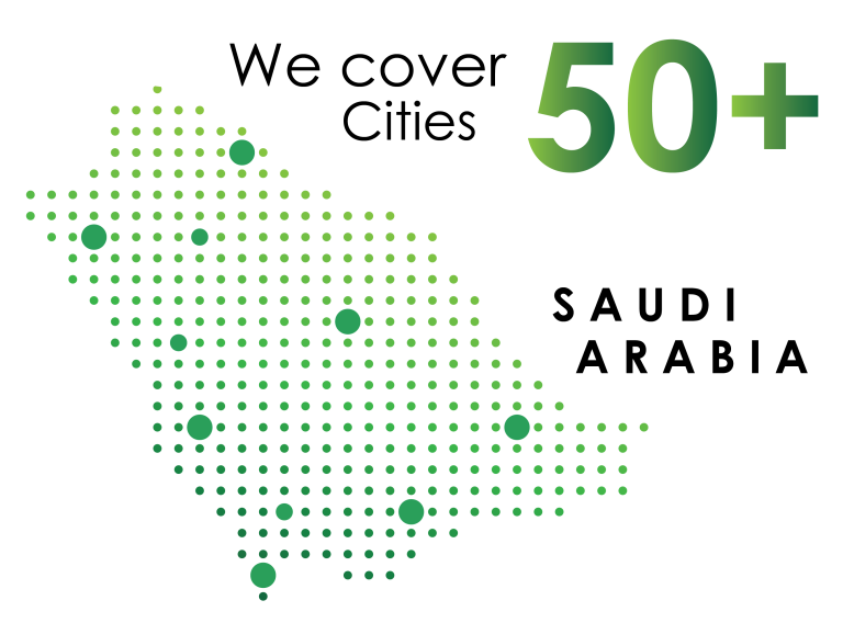 50 cities in the Kingdom of Saudi Arabia - Balobaid Trading Company
