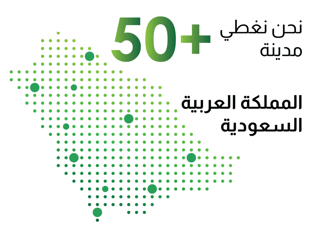 50 مدينة في المملكة العربية السعودية